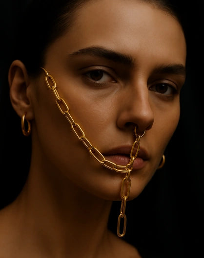 Gold Facechains